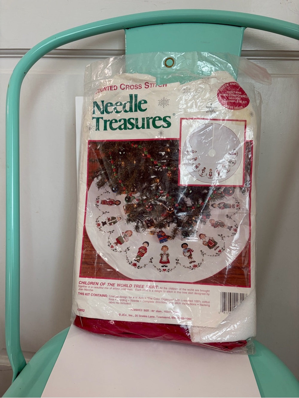Needle Treasures Children of the World Christmas Tree Skirt Counted Cross Stitch